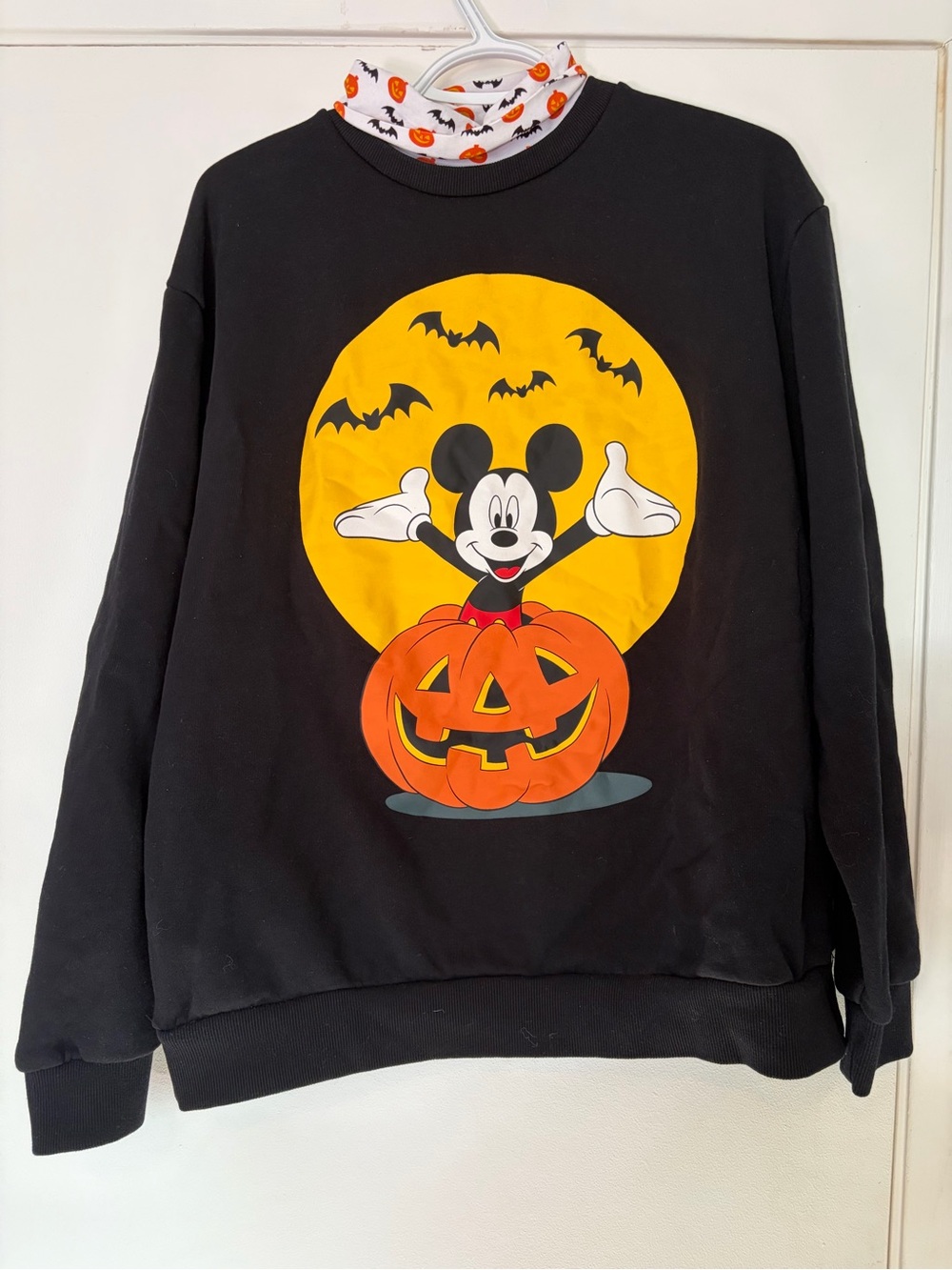 Disney x Cakeworthy Black Halloween Mickey Pumpkin Graphic Sweatshirt